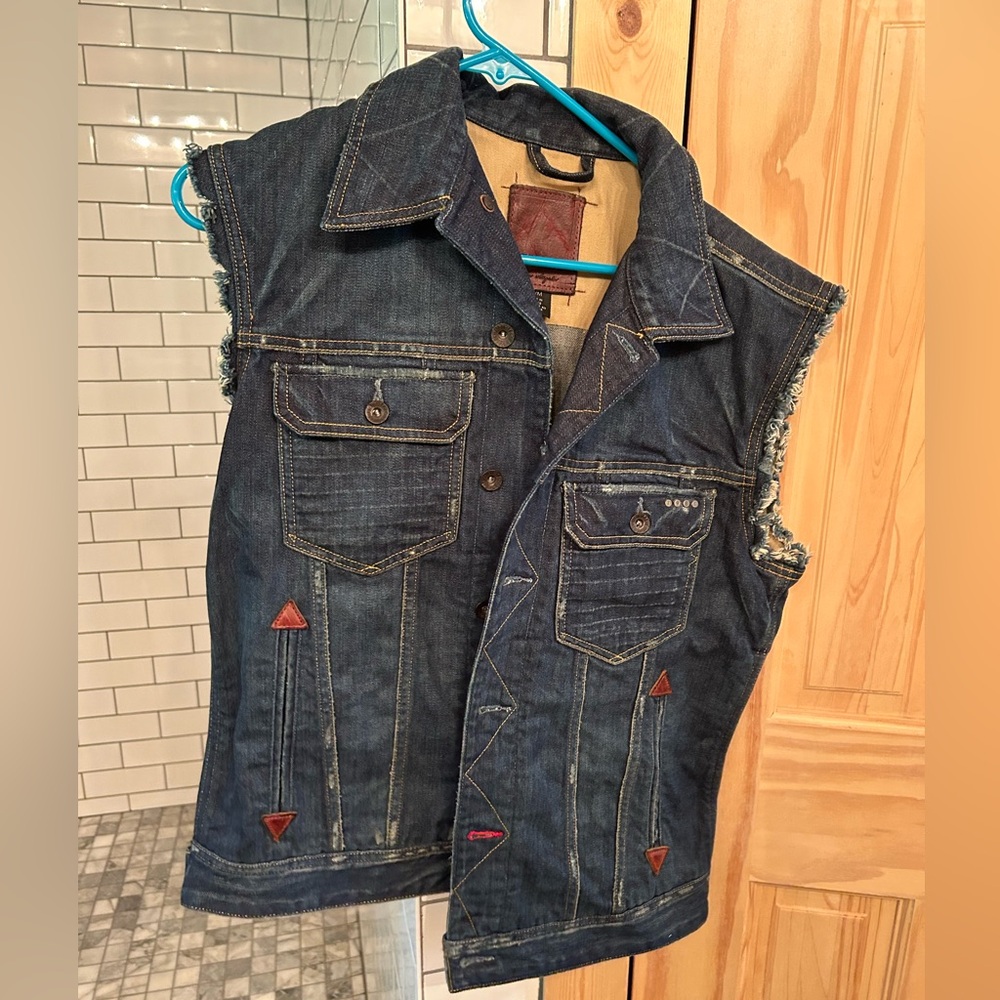 GUESS Men’s Denim Jacket Vest